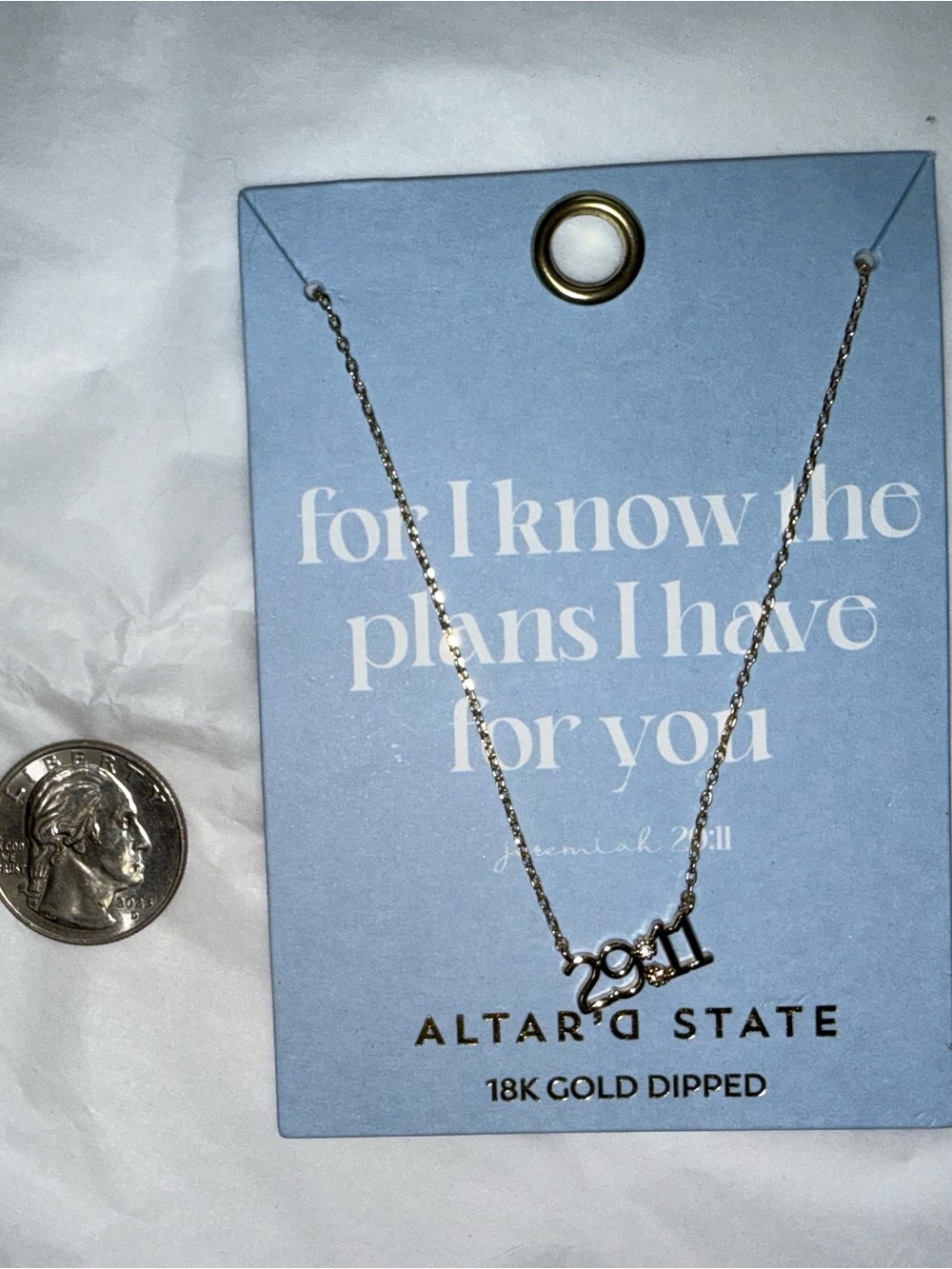 Altar'd State Jeremiah 29:11 Necklace
